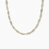 Collier Anaiz Argent Bicolore
