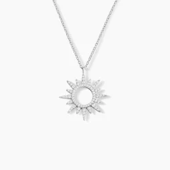Collier Anaiz Argent Blanc Oxyde De Zirconium