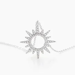 Collier Anaiz Argent Blanc Oxyde De Zirconium