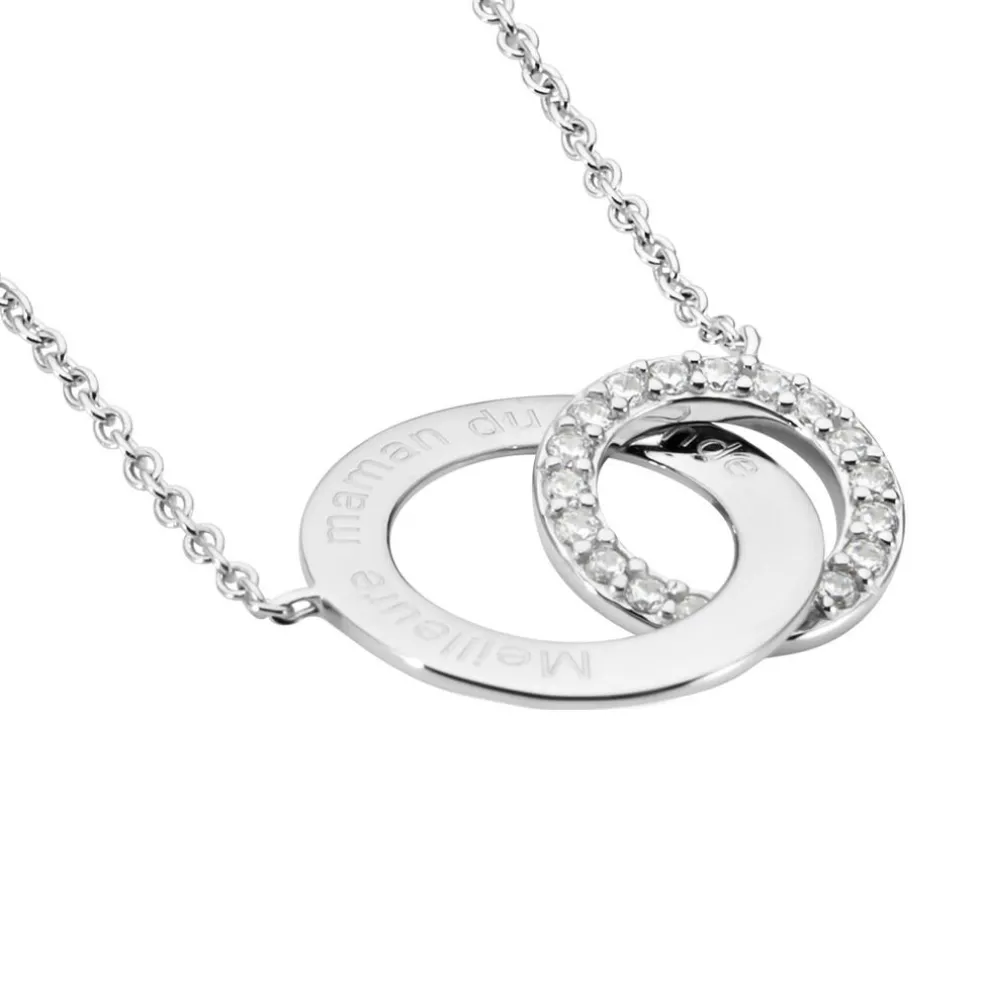 Collier Ananth Argent Blanc Oxyde De Zirconium