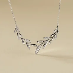 Collier Andeol Argent Blanc Oxyde De Zirconium