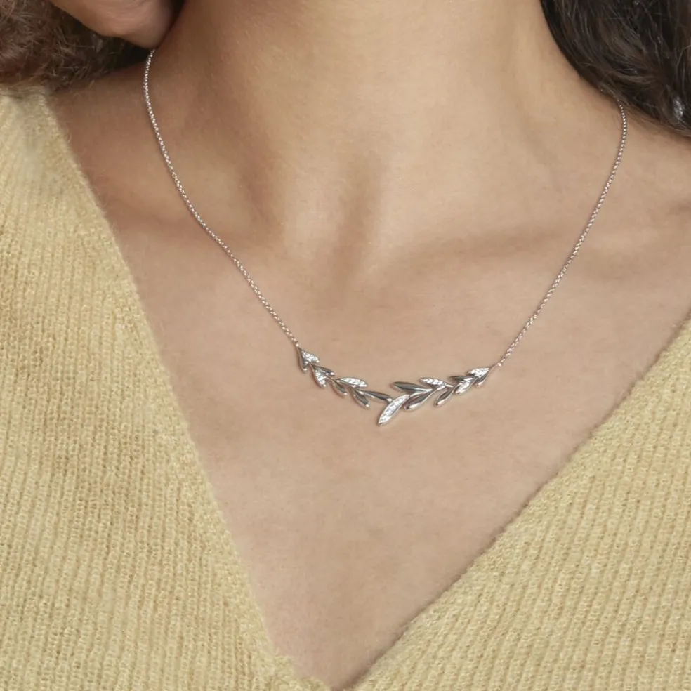 Collier Andeol Argent Blanc Oxyde De Zirconium