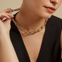 Collier Andria Acier Jaune