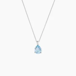 Collier Anesa Or Blanc Topaze