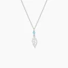Collier Angelika Argent Blanc Pierre De Synthese