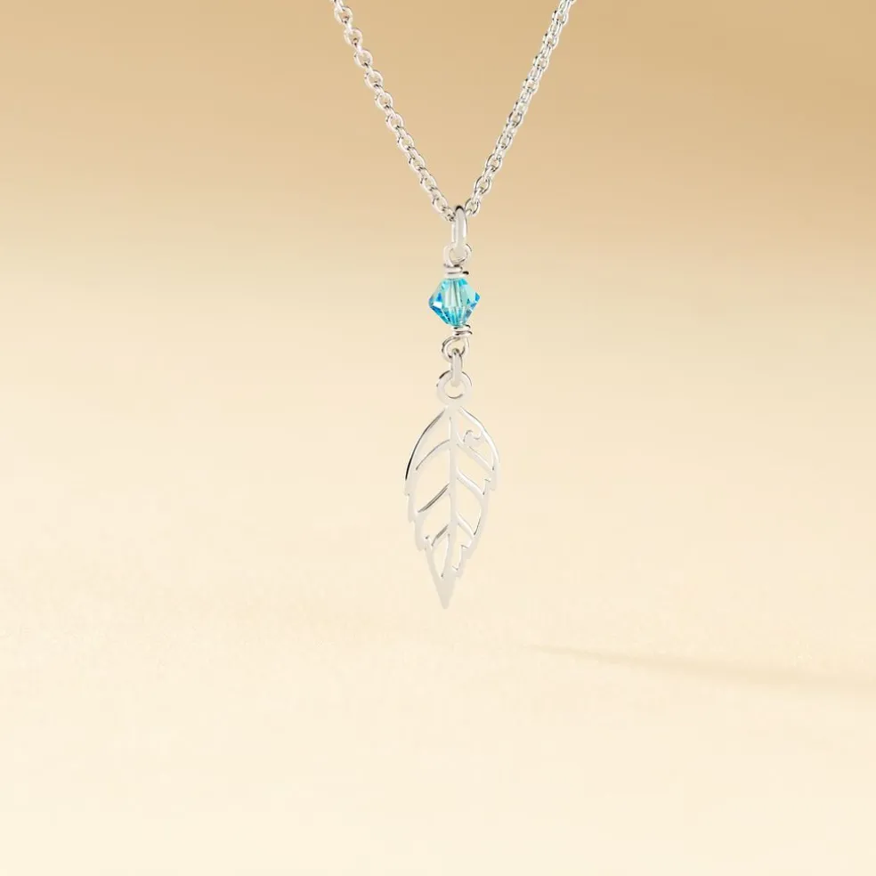 Collier Angelika Argent Blanc Pierre De Synthese