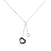 Collier Anissa Argent Blanc Céramique Et Oxyde De Zirconium