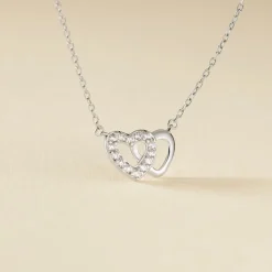 Collier Annae Argent Blanc Oxyde De Zirconium