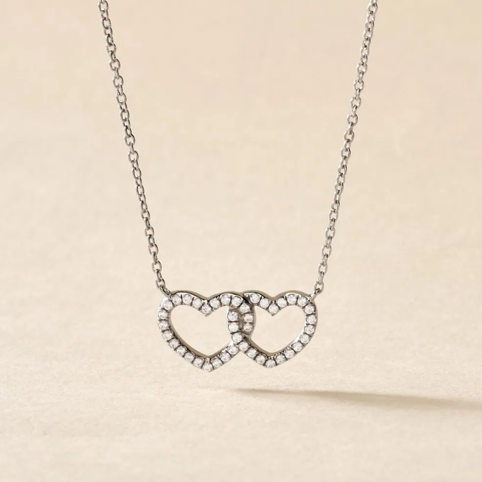 Collier Anne-ael Argent Blanc Oxyde De Zirconium