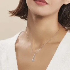 Collier Antonietta Argent Blanc Oxyde De Zirconium