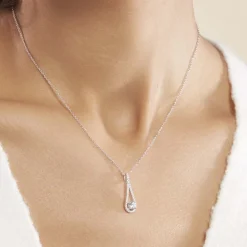 Collier Antonietta Argent Blanc Oxyde De Zirconium