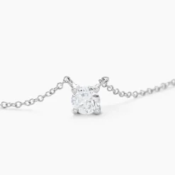 Collier Aphrodite Or Blanc Diamant