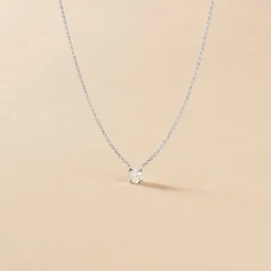 Collier Aphrodite Or Blanc Diamant