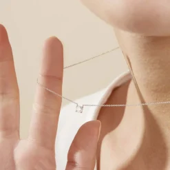 Collier Aphrodite Or Blanc Diamant