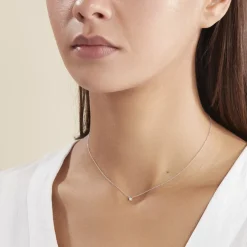 Collier Aphrodite Or Blanc Diamant