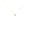 Collier Aphrodite Or Jaune Diamant Synthetique