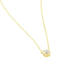 Collier Aphrodite Or Jaune Diamant Synthetique