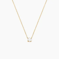 Collier Aphrodite Or Jaune Diamant Synthetique