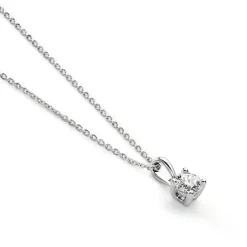 Collier Aphrodite Platine Blanc Diamant