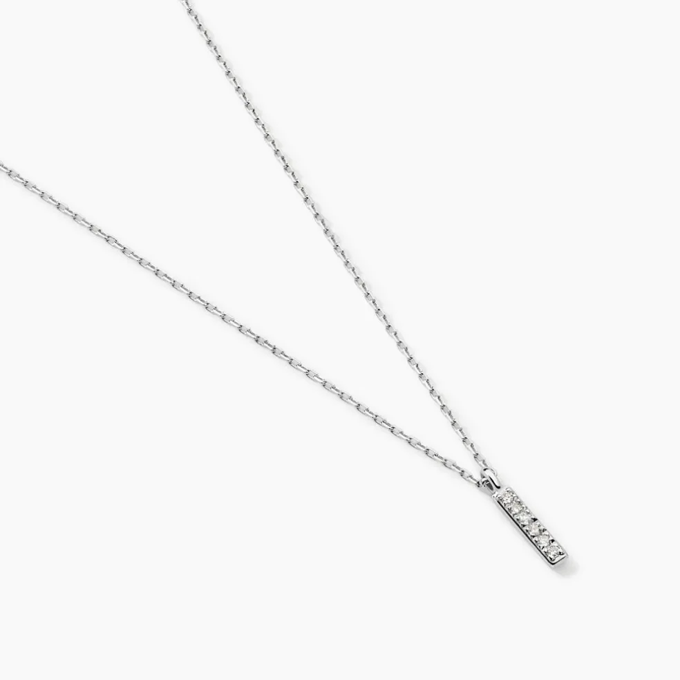 Collier Aprhodisia Or Blanc Diamant Blanc