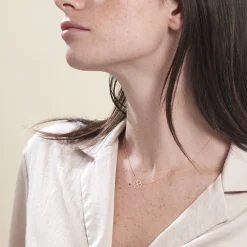 Collier Aquilegia Or Jaune