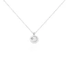 Collier Araroundus Argent Blanc Oxyde De Zirconium