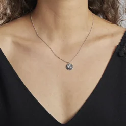 Collier Argent Bapper Oxydes De Zirconium