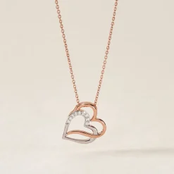 Collier Argent Bicolore Serapis Oxyde De Zirconium