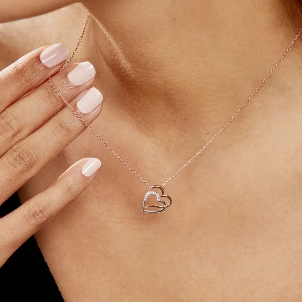 Collier Argent Bicolore Serapis Oxyde De Zirconium