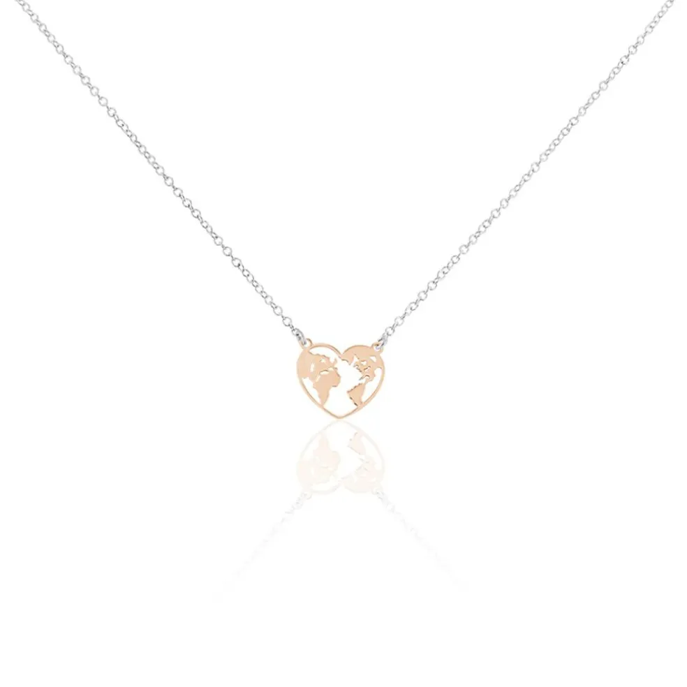 Collier Argent Bicolore Toyo