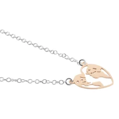 Collier Argent Bicolore Toyo