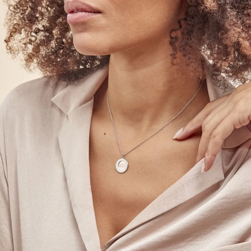 Collier Argent Bicolore Teodoro