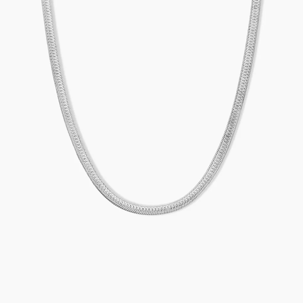 Collier Argent Blanc Alayna