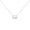 Collier Argent Blanc Ankur Oxydes De Zirconium