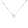 Collier Argent Blanc Aroha Oxyde De Zirconium