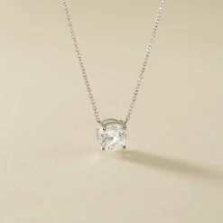 Collier Argent Blanc Aroha Oxyde De Zirconium