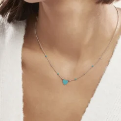 Collier Argent Blanc Augustine