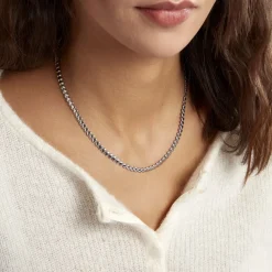 Collier Argent Blanc Barbara