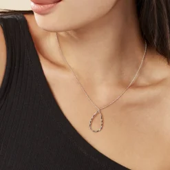 Collier Argent Blanc Camulos