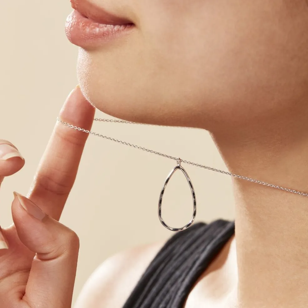 Collier Argent Blanc Camulos