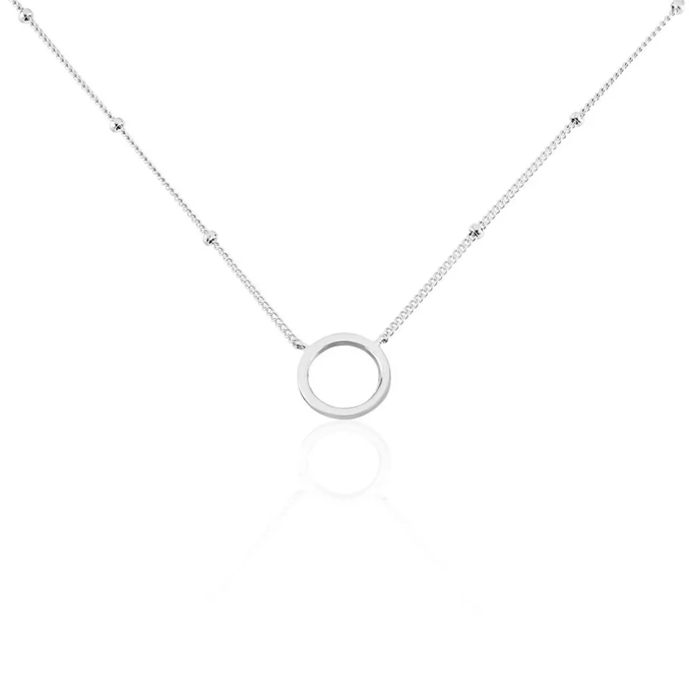 Collier Argent Blanc Cari
