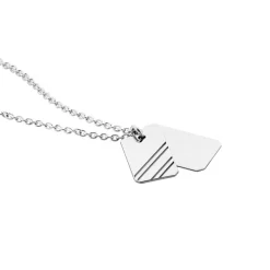 Collier Argent Blanc Djimy
