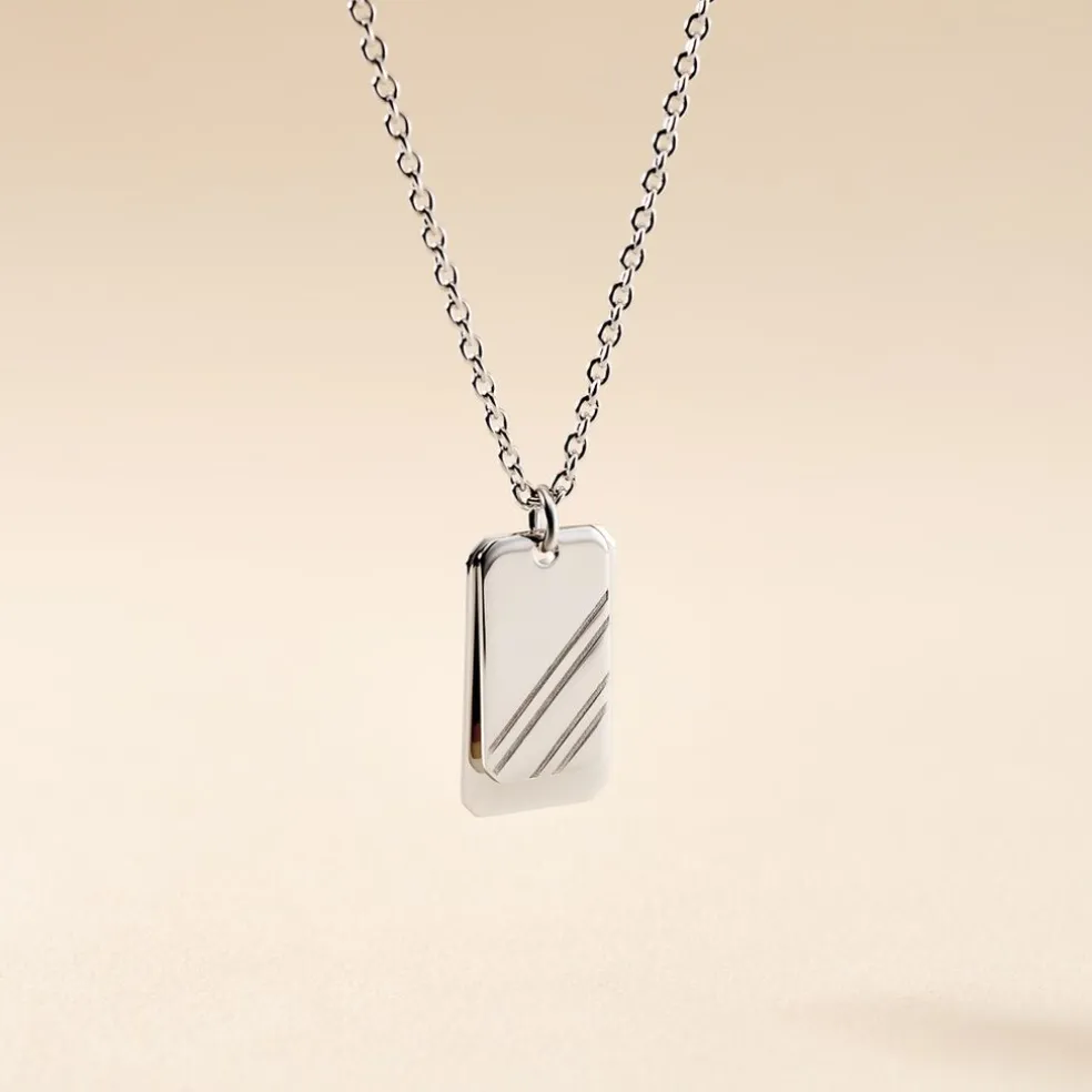 Collier Argent Blanc Djimy