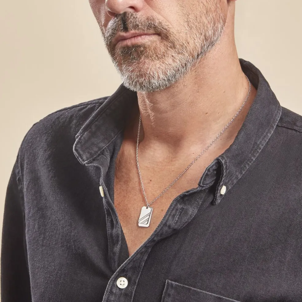 Collier Argent Blanc Djimy