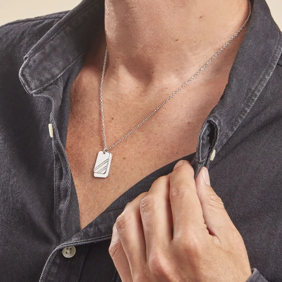 Collier Argent Blanc Djimy