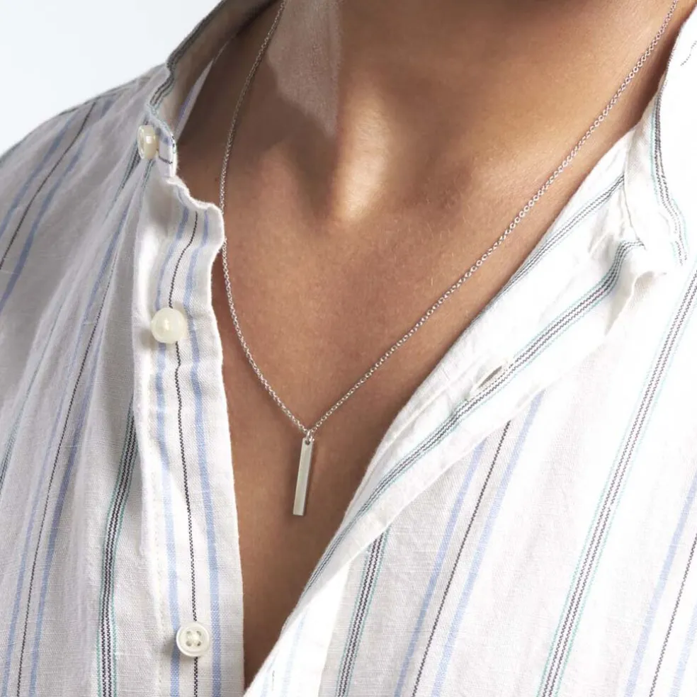 Collier Argent Blanc Fedor