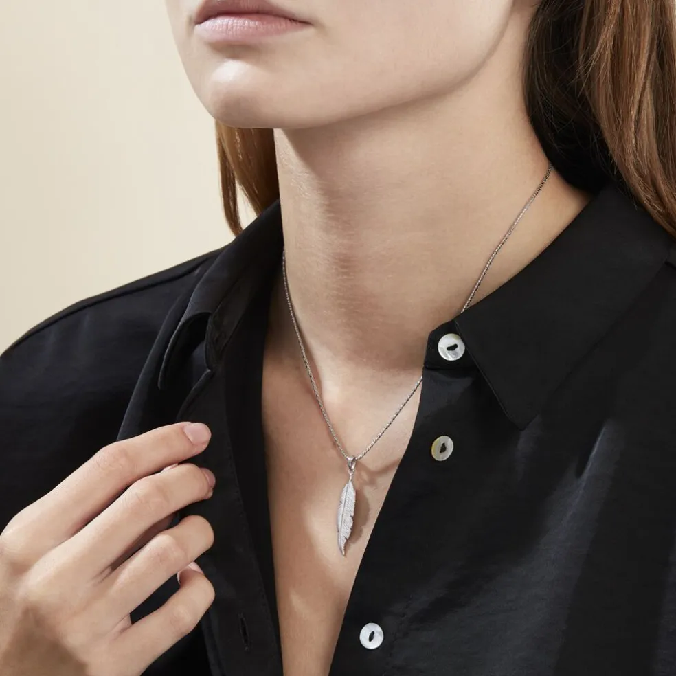 Collier Argent Blanc Gdiulia