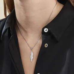 Collier Argent Blanc Gdiulia