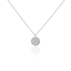 Collier Argent Blanc Hosni