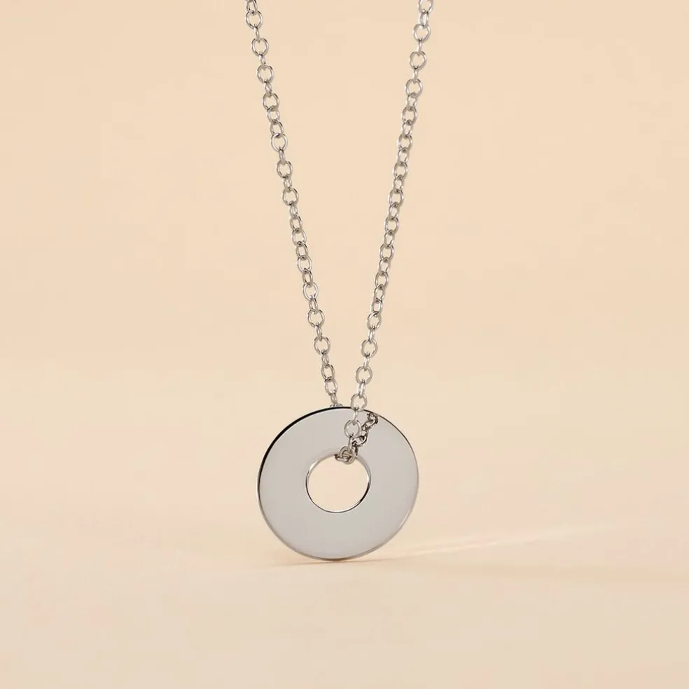 Collier Argent Blanc Isandro